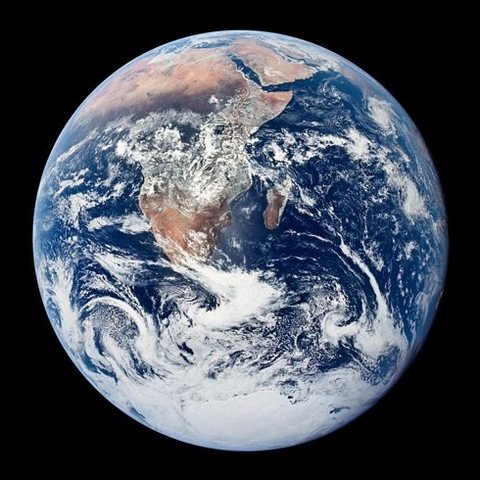 Earth photographed by NASA