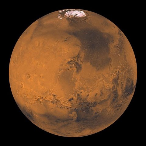 Mars photographed by NASA