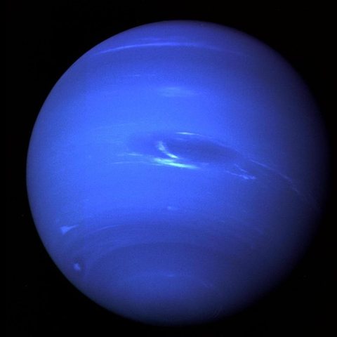 Neptune photographed by NASA