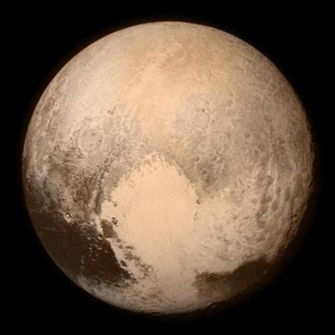 Pluto photographed by NASA