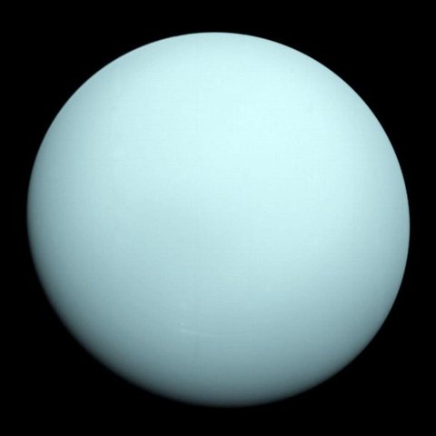 Uranus photographed by NASA